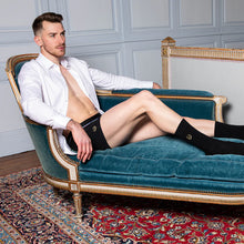 Napoleon black cotton boxer briefs by Maison Broussaud