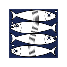 Sardine paper napkins by Françoise Paviot