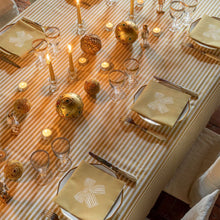 Gold Bow paper napkins by Françoise Paviot