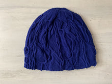 GECCU 3D-knitted merino wool blue beanie