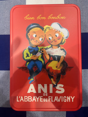 Decorative tin boxes by Les Anis de Flavigny