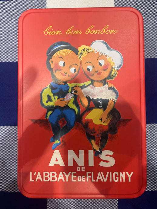 Decorative tin boxes by Les Anis de Flavigny