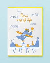 Letterpress de Paris, Paris Way of Life greeting card by Mickaël Jourdan