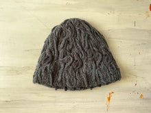 GECCU 3D-knitted merino wool ‘Wave’ beanie - grey marle