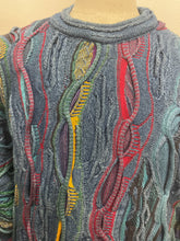 COOGI Blues 3D-knitted cotton jumper, Medium.