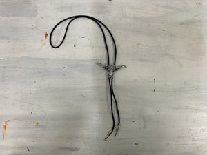 Long horn steer bolo tie