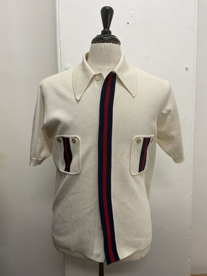 1960s/70s knitted Suave International shirt, Large