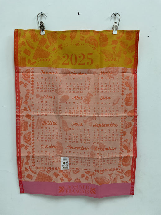 Le Jacquard Français 2025 Calendar tea towel