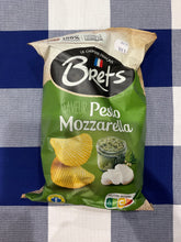 Brets Crinkle Cut Pesto & Mozzarella Flavour Chips 125g