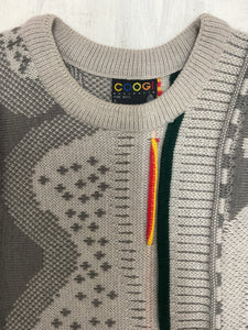 COOGI Australia 3D-knitted wool crew neck jumper, Small.