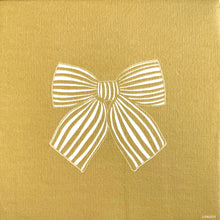 Gold Bow paper napkins by Françoise Paviot