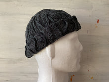 GECCU 3D-knitted merino wool ‘Wave’ beanie - grey marle