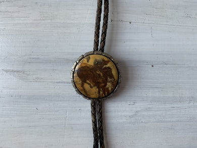 Vintage cowboy bolo tie