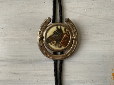 Vintage horseshoe bolo tie