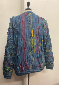 COOGI Blues 3D-knitted cotton jumper, Medium.