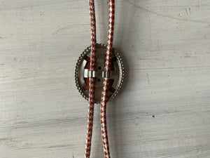 Vintage red jasper bolo tie