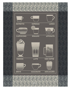 Le Jacquard Français Coffee theme tea and hand towels