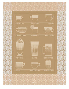 Le Jacquard Français Coffee theme tea and hand towels