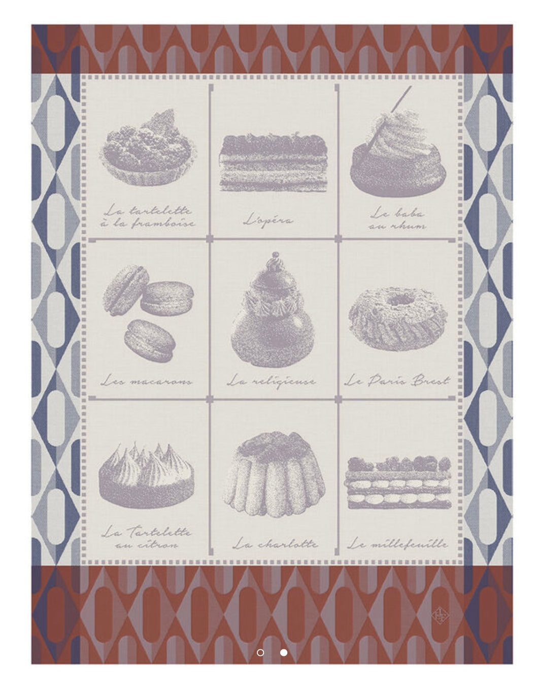 Le Jacquard Français French Patisserie tea towel