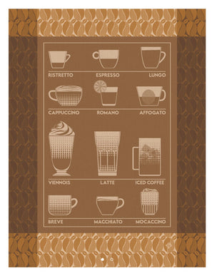 Le Jacquard Français Coffee theme tea and hand towels