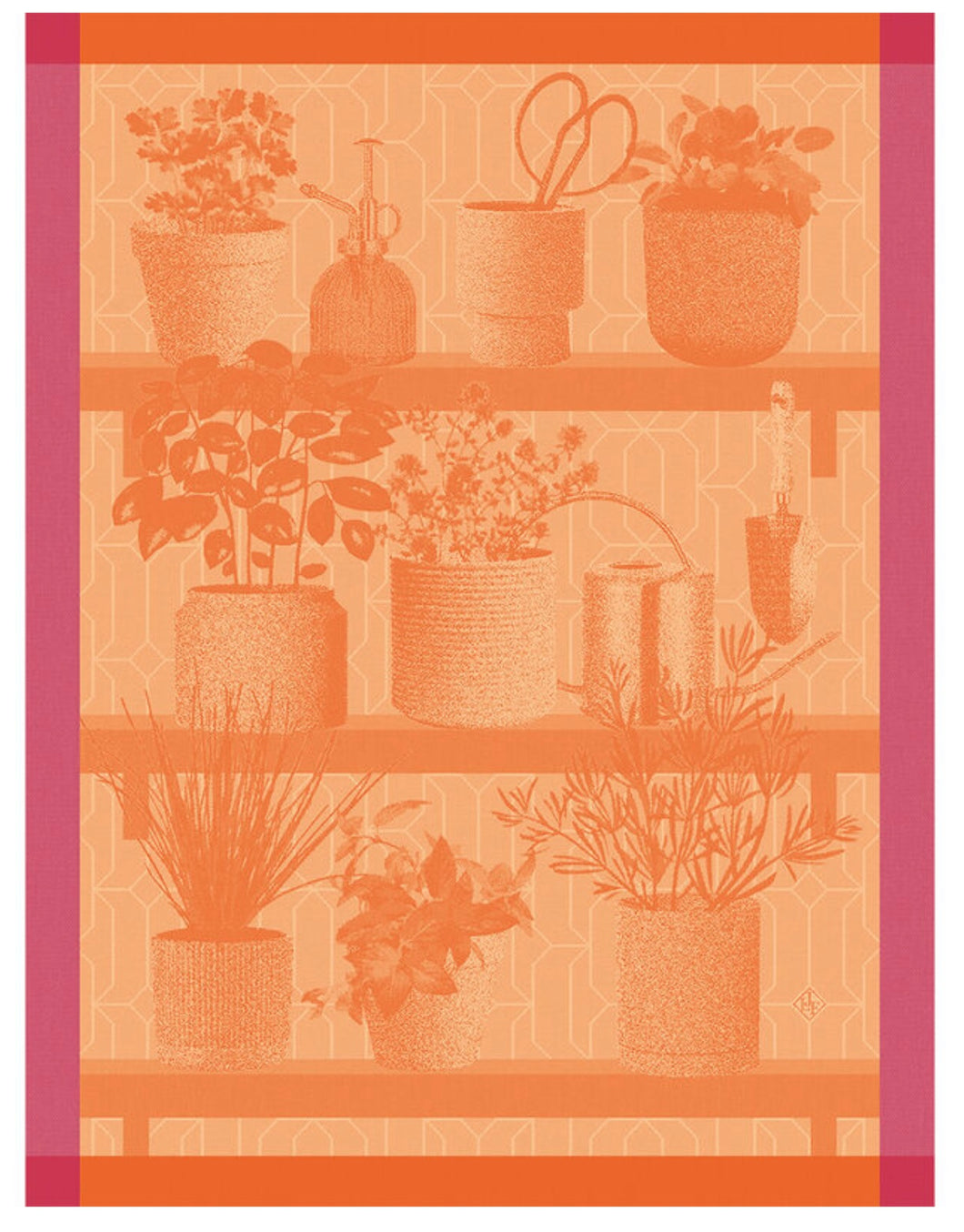 Le Jacquard Français pot plant tea towel