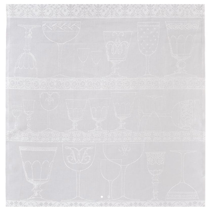 Le Jacquard Français ‘Cristal’ glass pure linen tea towel