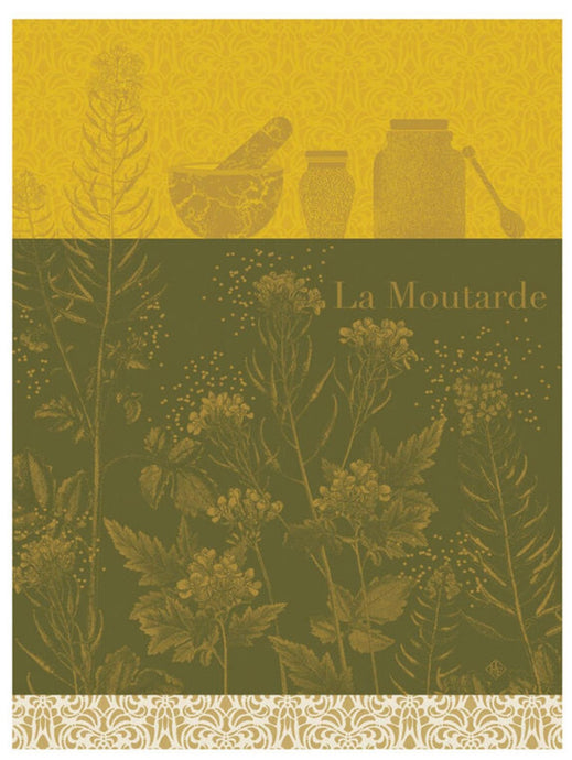 Le Jacquard Français Mustard Flower tea towel