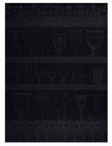 Le Jacquard Français ‘Cristal’ glass pure linen tea towel