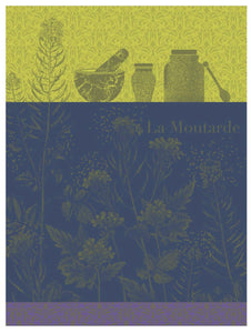 Le Jacquard Français Mustard Flower tea towel