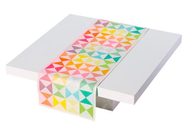 Le Jacquard Français Origami pure cotton multi-coloured table runner