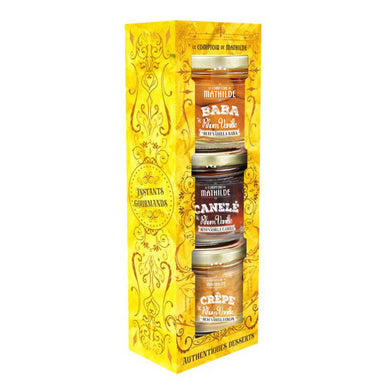 Le Comptoir de Mathilde Classic French Desserts Gift Set, 3 x 100g