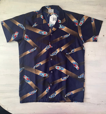 Sunchaser 1970s racing car print shirt, Made in Australia, Small