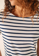 Saint James Breton Stripe Villefranche Dress - white/navy stripes