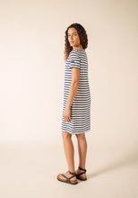 Saint James Breton Stripe Villefranche Dress - white/navy stripes