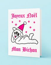 Letterpress de Paris Joyeux Noël Mon Bichon / Merry Christmas My Darling card by Groduk & Boucar