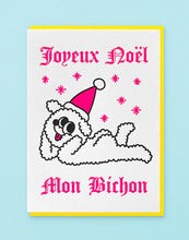 Letterpress de Paris Joyeux Noël Mon Bichon / Merry Christmas My Darling card by Groduk & Boucar