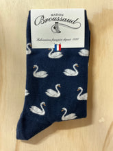 Swan (Cygnes) ankle socks by Maison Broussaud