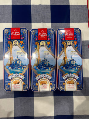 La Mère Poulard Eiffel Tower biscuit selection in tin boxes, 375g