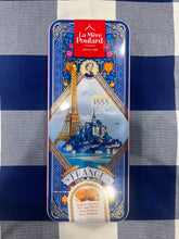 La Mère Poulard Eiffel Tower biscuit selection in tin boxes, 375g