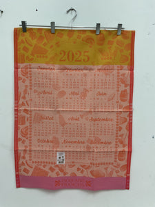 Le Jacquard Français 2025 Calendar tea towel