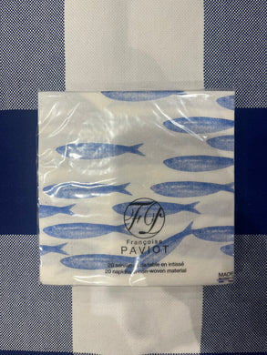 Françoise Paviot School of Sardines Cocktail Napkins