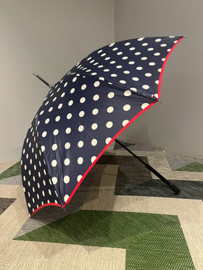 Le Parapluie Français full length polka dot umbrella
