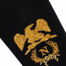 Napoleon Coat of Arms black socks by Maison Broussaud