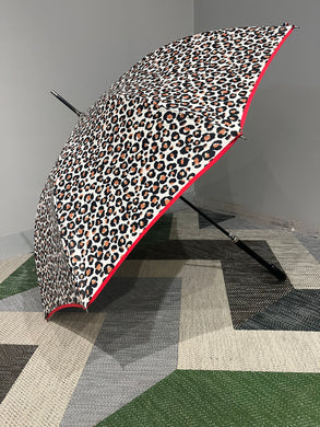 Le Parapluie Français full length leopard print umbrella