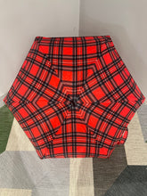 Guy de Jean tartan compact mini umbrella