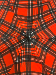 Guy de Jean tartan compact mini umbrella