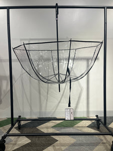 Guy de Jean full length transparent cloche umbrella