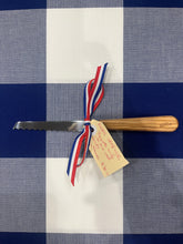 Roger Orfèvre baguette knife with olive wood handle