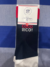 COCO RICO! (Cock-a-doodle-doo) navy socks by Maison Broussaud