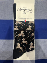 Zebra black socks by Maison Broussaud